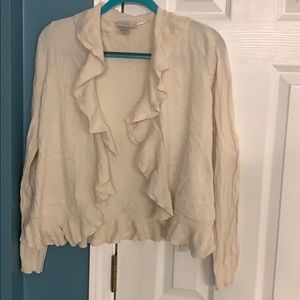 Loft ivory cardigan